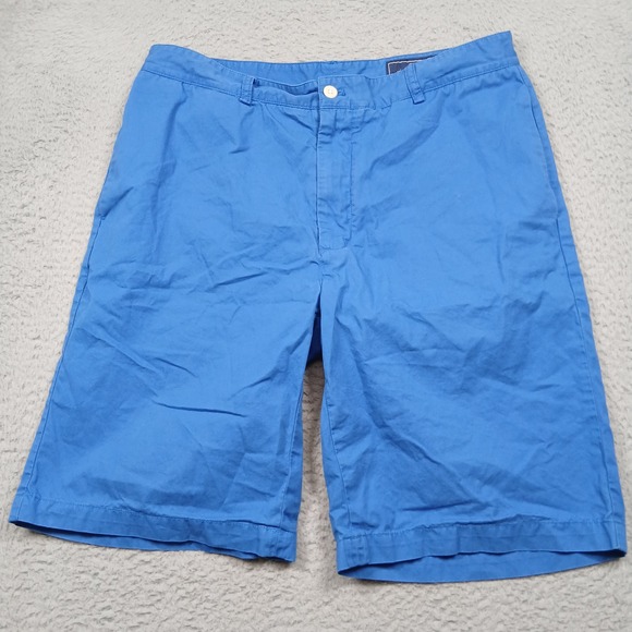 Vineyard Vines Chino Shorts Men's 34 Blue Cotton Classic Casual - Picture 2 of 8